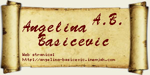 Angelina Bašičević vizit kartica